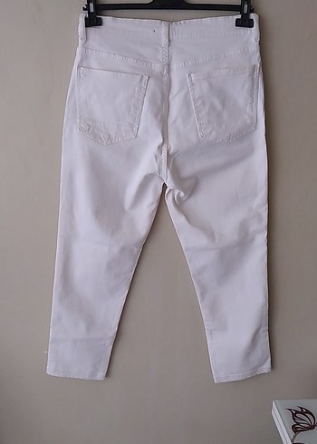 erkek beyaz jeans pantolon - Görsel 4