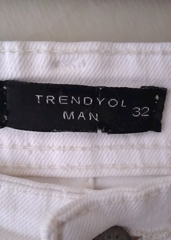 erkek beyaz jeans pantolon - Görsel 3