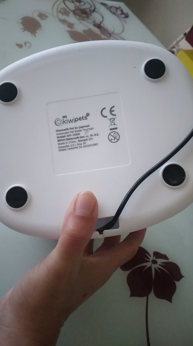 Beyaz Kiwi evcil hayvan su kabı - Görsel 5