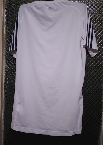 Beyaz Adidas Kısa Kollu Erkek Tişört - Görsel 5