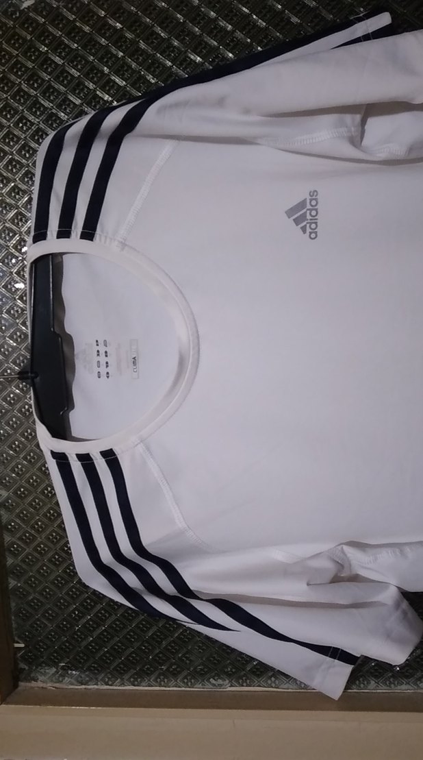 Beyaz Adidas Kısa Kollu Erkek Tişört - Görsel 2