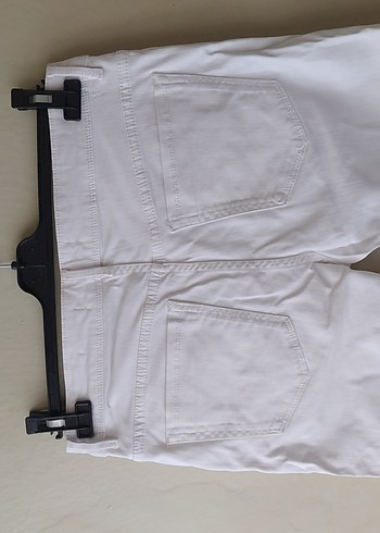 Beyaz Midi erkek jeans - Görsel 5