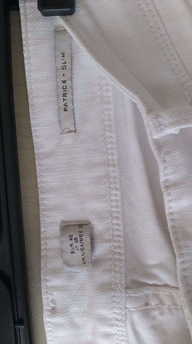 Beyaz Midi erkek jeans - Görsel 3