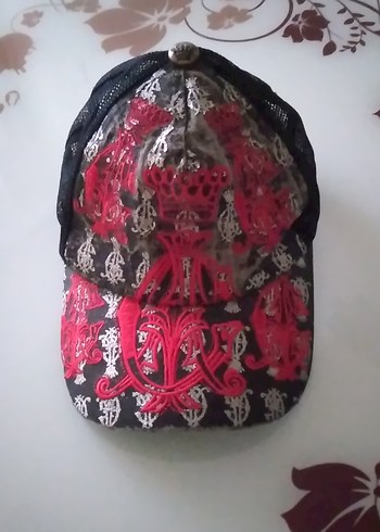 Dantelli Kırmızı Gotik Kadın Şapka