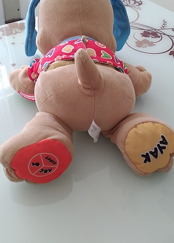 Beden Renk Renkli Eğitici Peluş Oyuncak Köpek