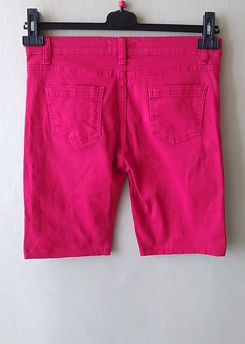 m Beden pembe Renk kırmızı midi Bermuda Şort