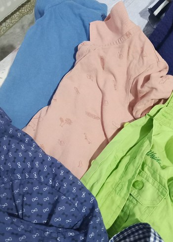 Renkli Baskılı Bebek Önlüğü - Görsel 5