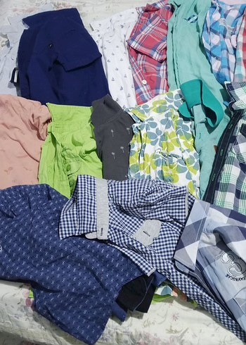 Renkli Baskılı Bebek Önlüğü - Görsel 9