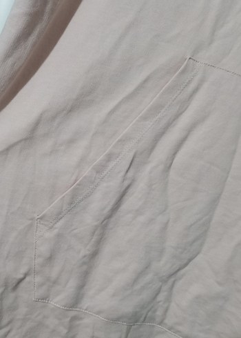 Pembe Midi Kadın Uzun Kollu Rahat tunik - Görsel 3