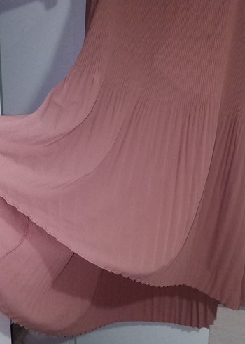 Bej Nakışlı Uzun Kollu Bohem Tunik - Görsel 2