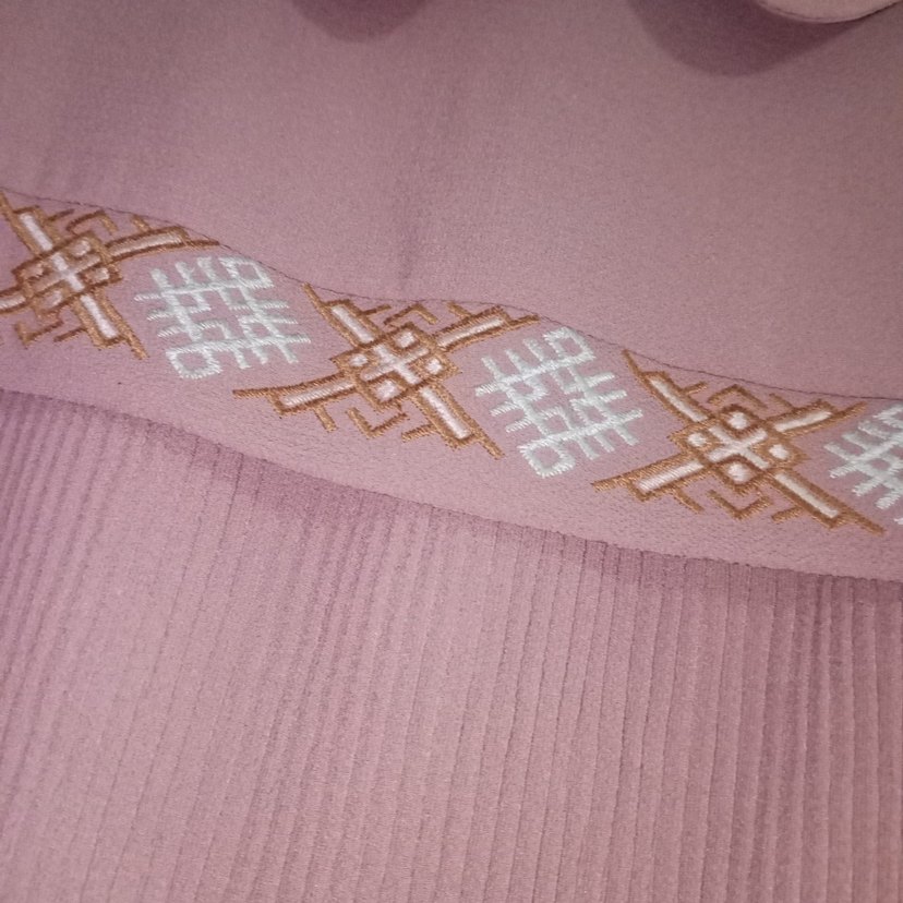 Bej Nakışlı Uzun Kollu Bohem Tunik - Görsel 4