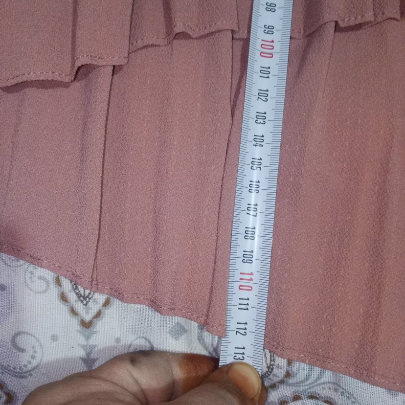 Bej Nakışlı Uzun Kollu Bohem Tunik - Görsel 5