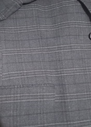 Düğmeli Erkek Gri Regular Fit Takım Ceket - Görsel 2