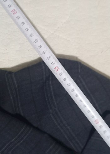 Düğmeli Erkek Gri Regular Fit Takım Ceket - Görsel 4