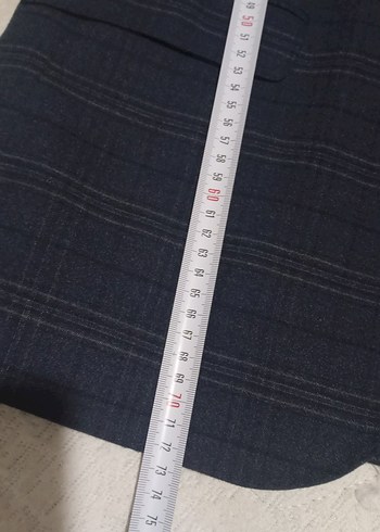 Düğmeli Erkek Gri Regular Fit Takım Ceket - Görsel 3