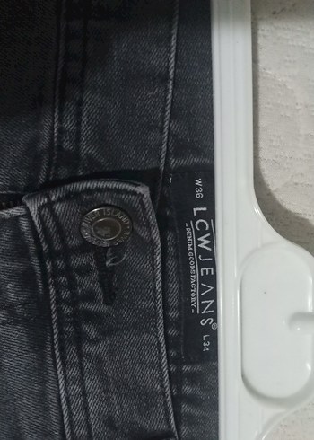 Gri Erkek Kot Pantolon, Regular Fit, - Görsel 2