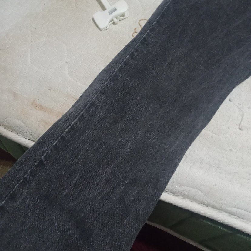 Düğmeli Gri Erkek Denim Pantolon - Görsel 3