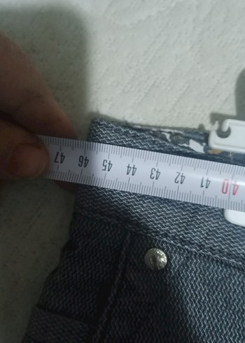 Gri keten Regular Fit Erkek Pantolon - Görsel 5