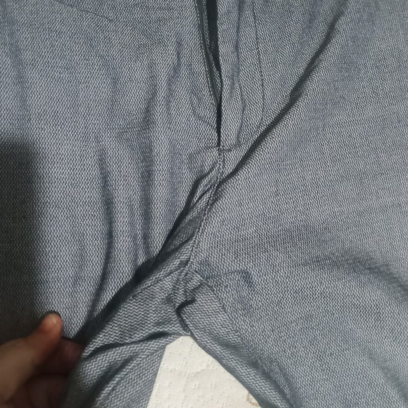 Gri keten Regular Fit Erkek Pantolon - Görsel 3