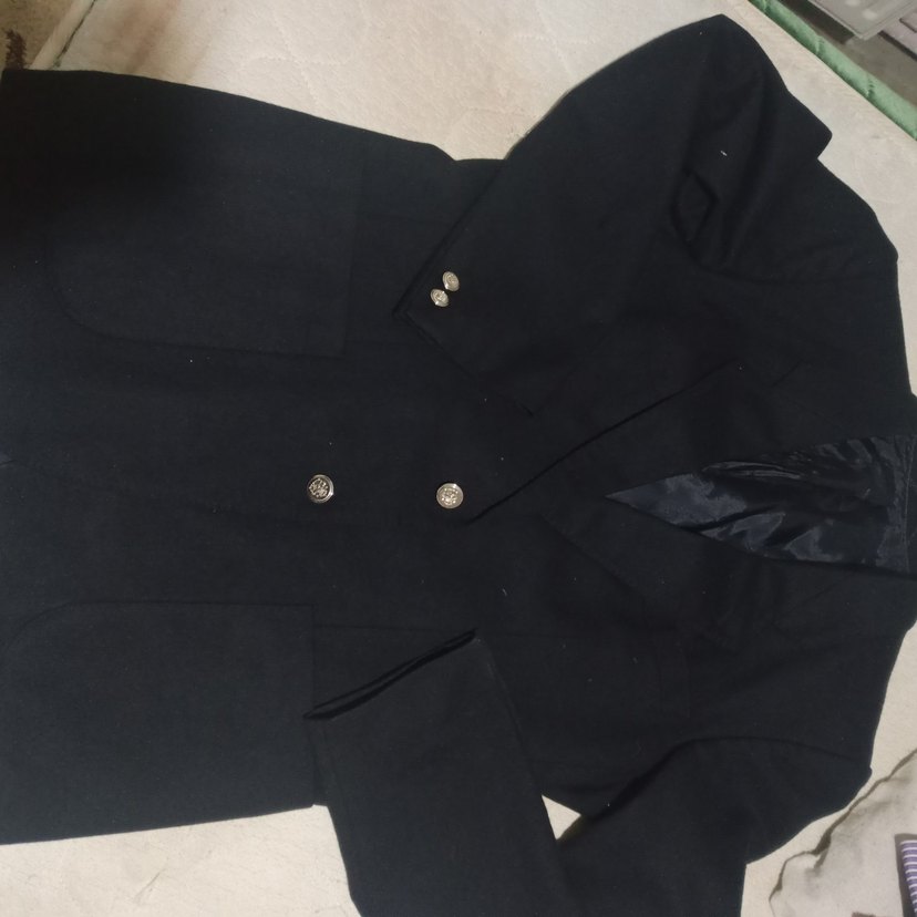 Düğmeli Siyah Kadın Blazer Ceket - Görsel 2