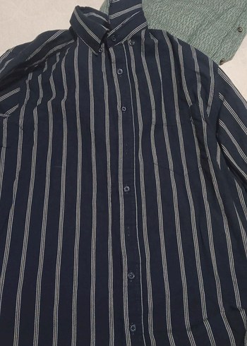Çizgili Uzun Kollu Erkek Gömlek - Görsel 3