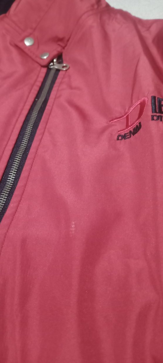 Dizaynlı Kırmızı Fermuarlı erkek mont - Görsel 4