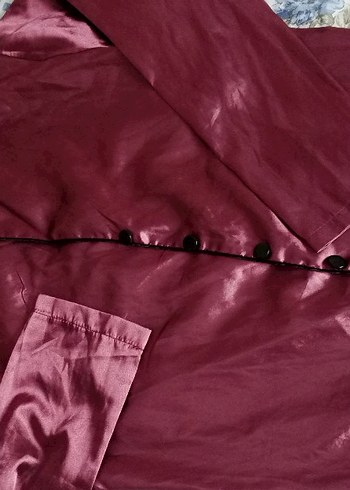 Bordo Parlak pijama