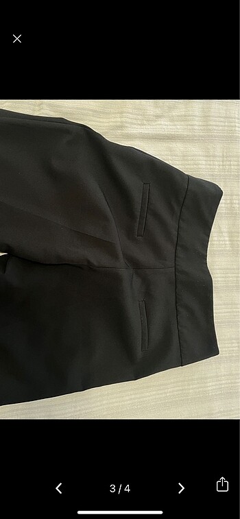 l Beden siyah Renk Zara model kumaş pantolon
