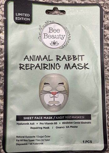 Bee Beauty  Kağıt Yüz Maskesi - Görsel 2