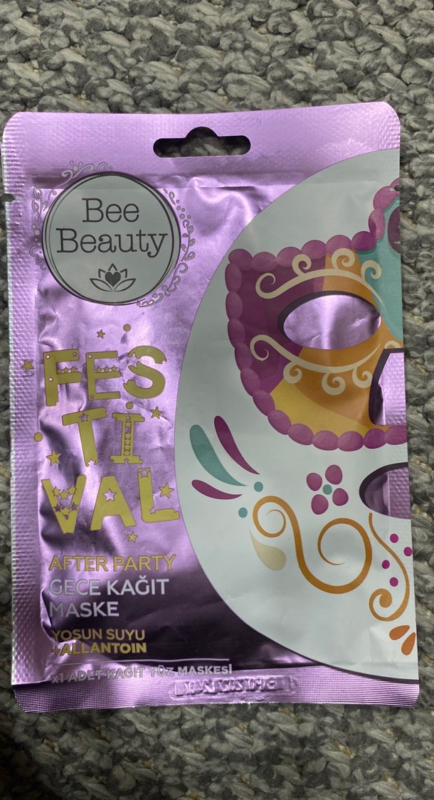 Bee Beauty  Kağıt Yüz Maskesi - Görsel 4