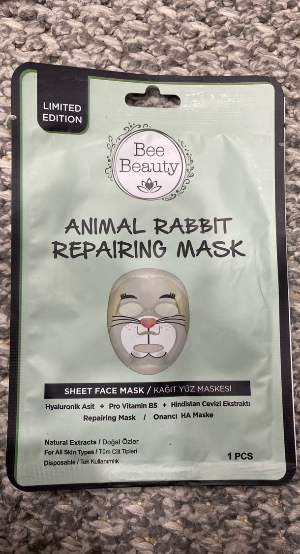 Bee Beauty  Kağıt Yüz Maskesi - Görsel 2