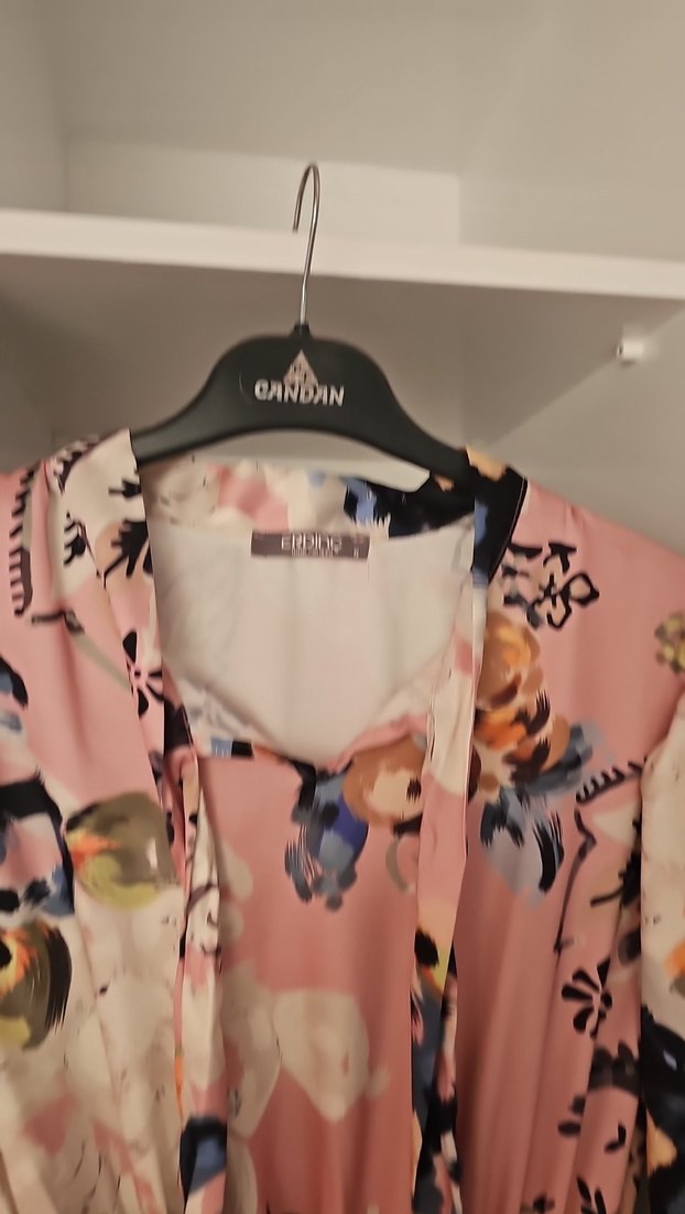 Pembe Bohem Piliseli Uzun Elbise - Görsel 3