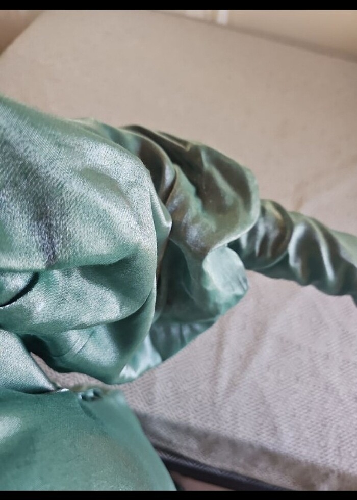 Balon kol tesettür abiye  - Görsel 2