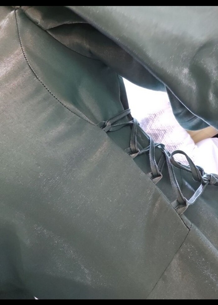 Balon kol tesettür abiye  - Görsel 4