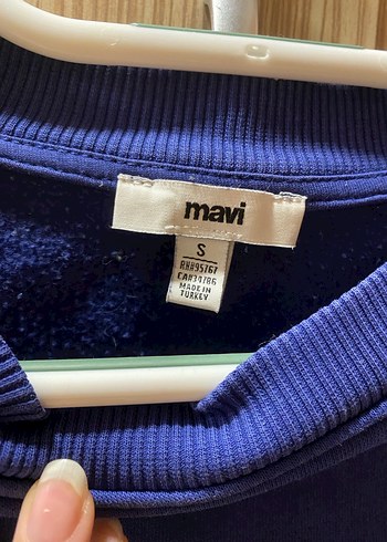 Mavi Kadın Crop Sweatshirt - Görsel 2