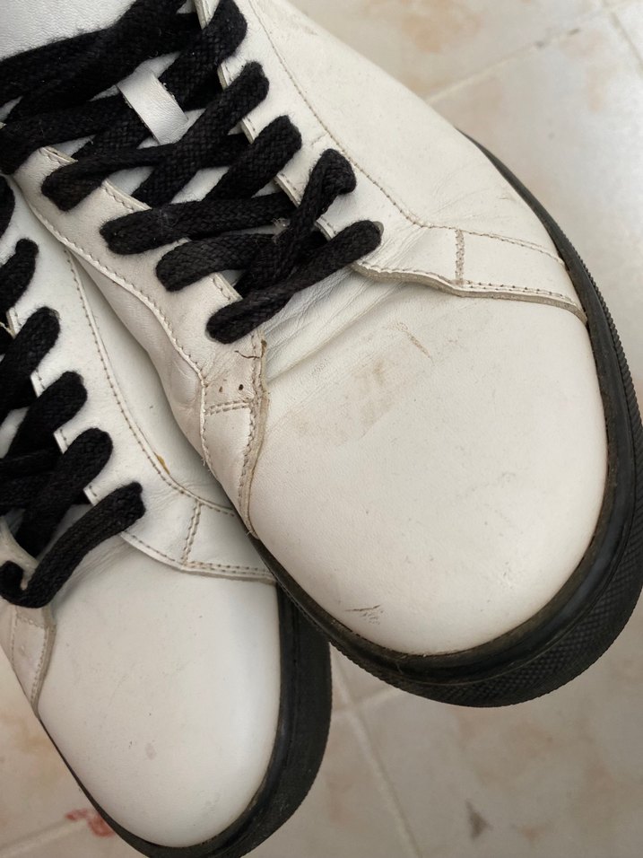 Hotiç marka beyaz siyah bağcıklı ayakkabı - Görsel 3