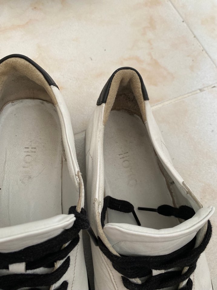 Hotiç marka beyaz siyah bağcıklı ayakkabı - Görsel 5