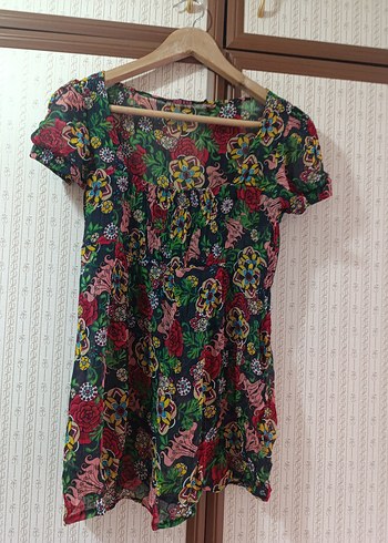 Renkli vintage Bluz