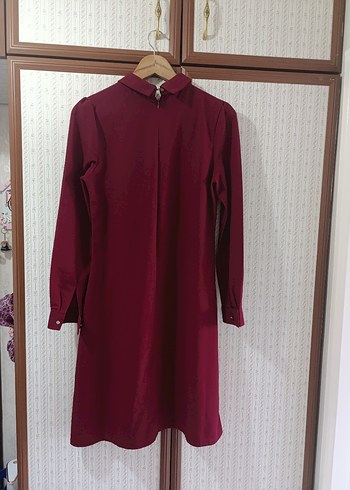 38 Beden bordo Renk Bordo Pilili Tunik