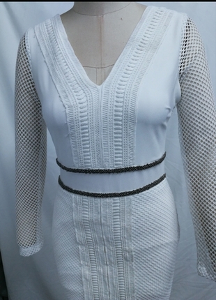beyaz kisa elbise