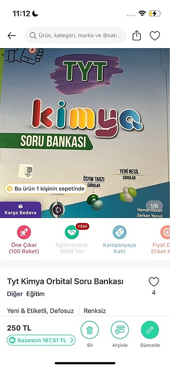 Kimya Orbital Soru Bankası Tyt