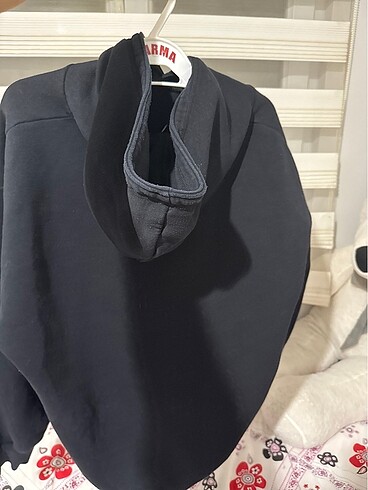 Diğer oversize siyah unısex sweatshirt