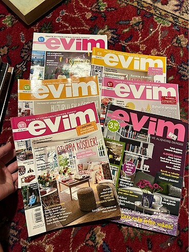 6 adet dekor dergisi