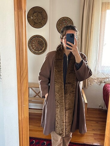 Vintage kürklü kaban