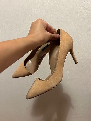 39 Beden ten rengi Renk Deri stiletto