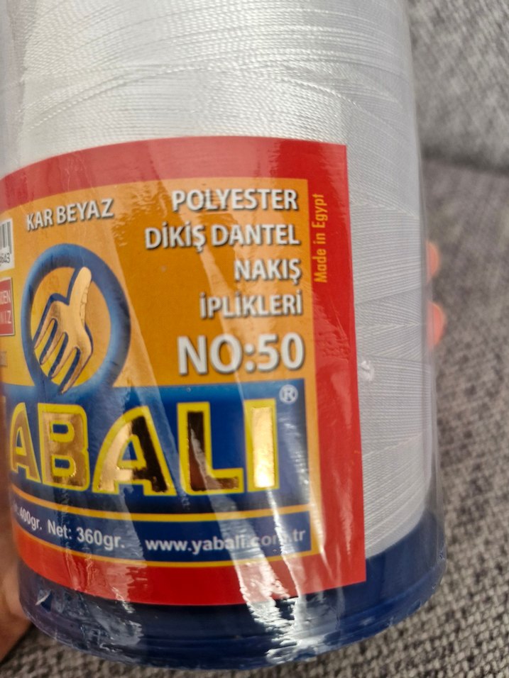 Yabali Beyaz dantel ipi No:50 - Görsel 2