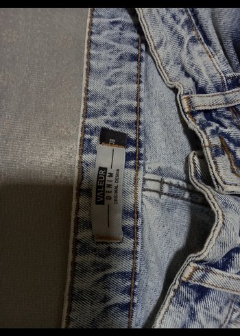 Kadın Gri Bol Kesim Midi Denim Jean - Görsel 5