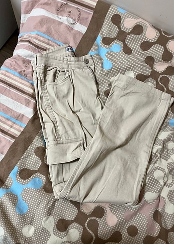 Bej Rahat Kesim Kargo cep - Görsel 3