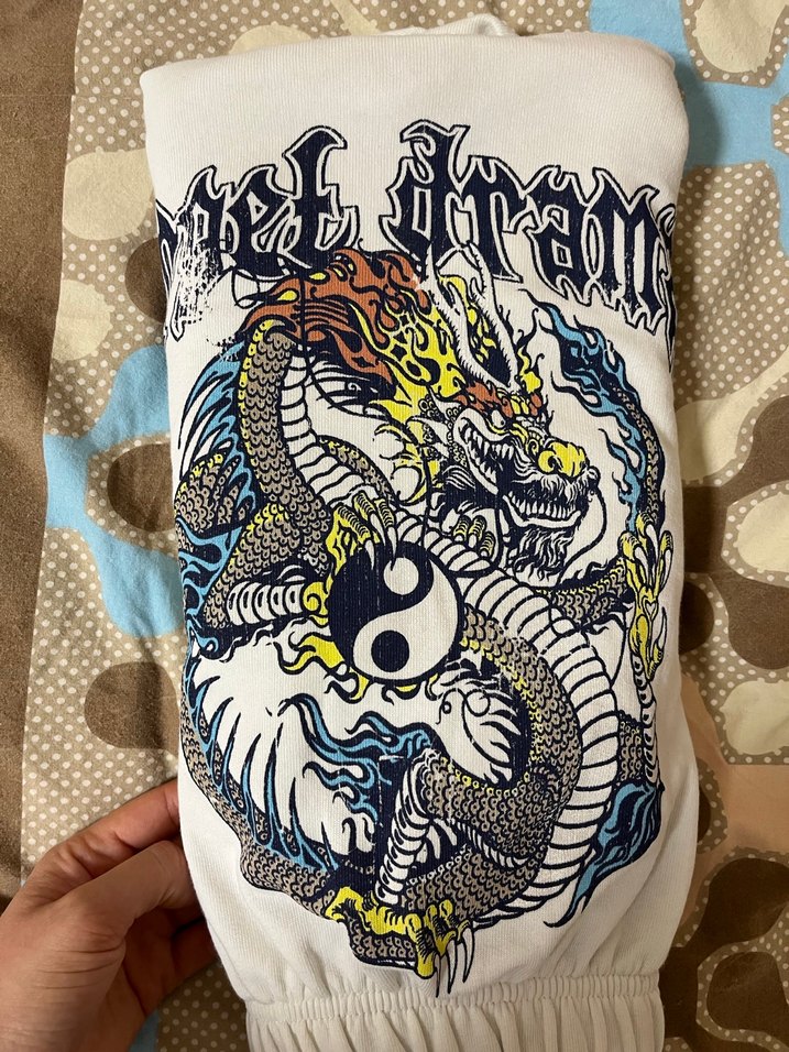 Sarı Baskılı Uzun Kollu Kadın Sweatshirt - Görsel 5