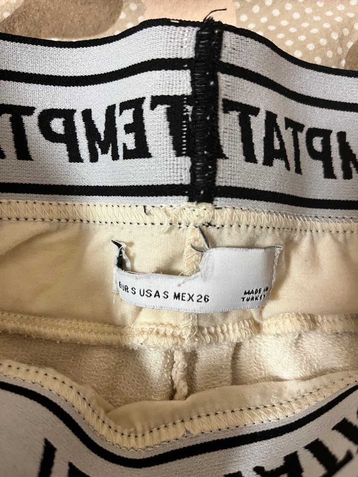 Krem Baskılı Kadın Rahat Kesim Eşofman - Görsel 5